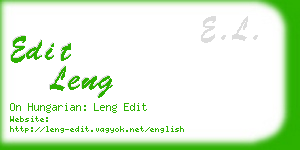 edit leng business card